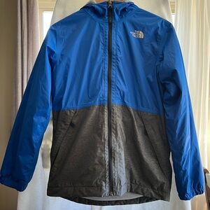 The North Face Vibrant Blue and Charcoal Jacket